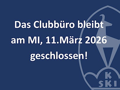 Clubbüro geschlossen Clubbüro geschlossen