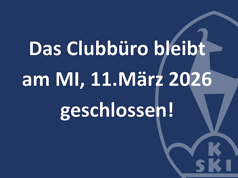 Clubbüro geschlossen Clubbüro geschlossen